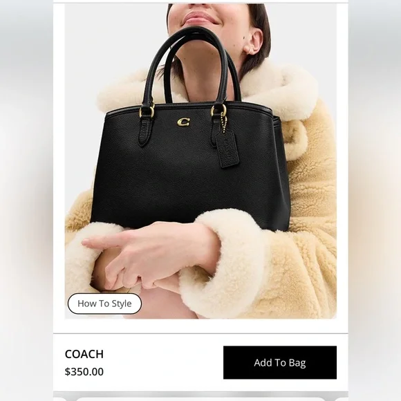 NWOT🌸COACH Legacy Medium Carryall Satchel Bag - Picture 16 of 16